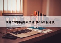 天津B2B网站建设价格（b2b平台建设）